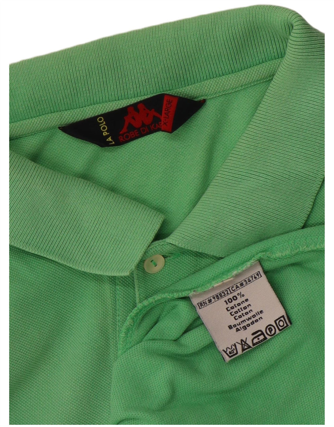 KAPPA Poloshirt til mænd XL Grøn Bomuld