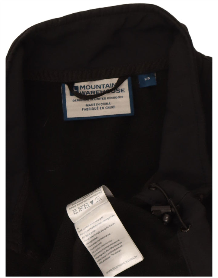 Mountain Warehouse Herre Windbreaker Jacket UK 40 Large Black Polyester