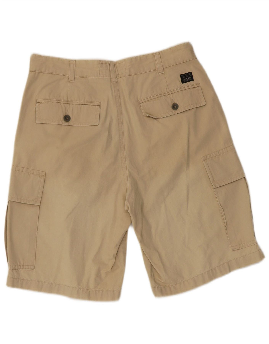 Mash Herre Cargo Shorts IT 44 Small W30 Beige Bomuld