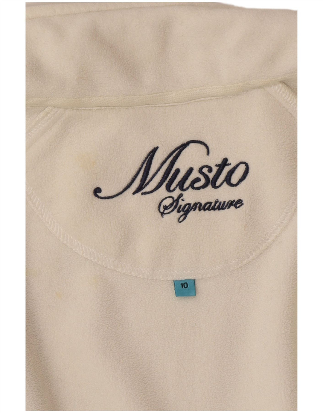 Musto Dame Fleecejakke UK 10 Small White Polyester