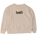 Levi's Dame Grafisk Sweatshirt Jumper UK 18 XL Hvid Bomuld
