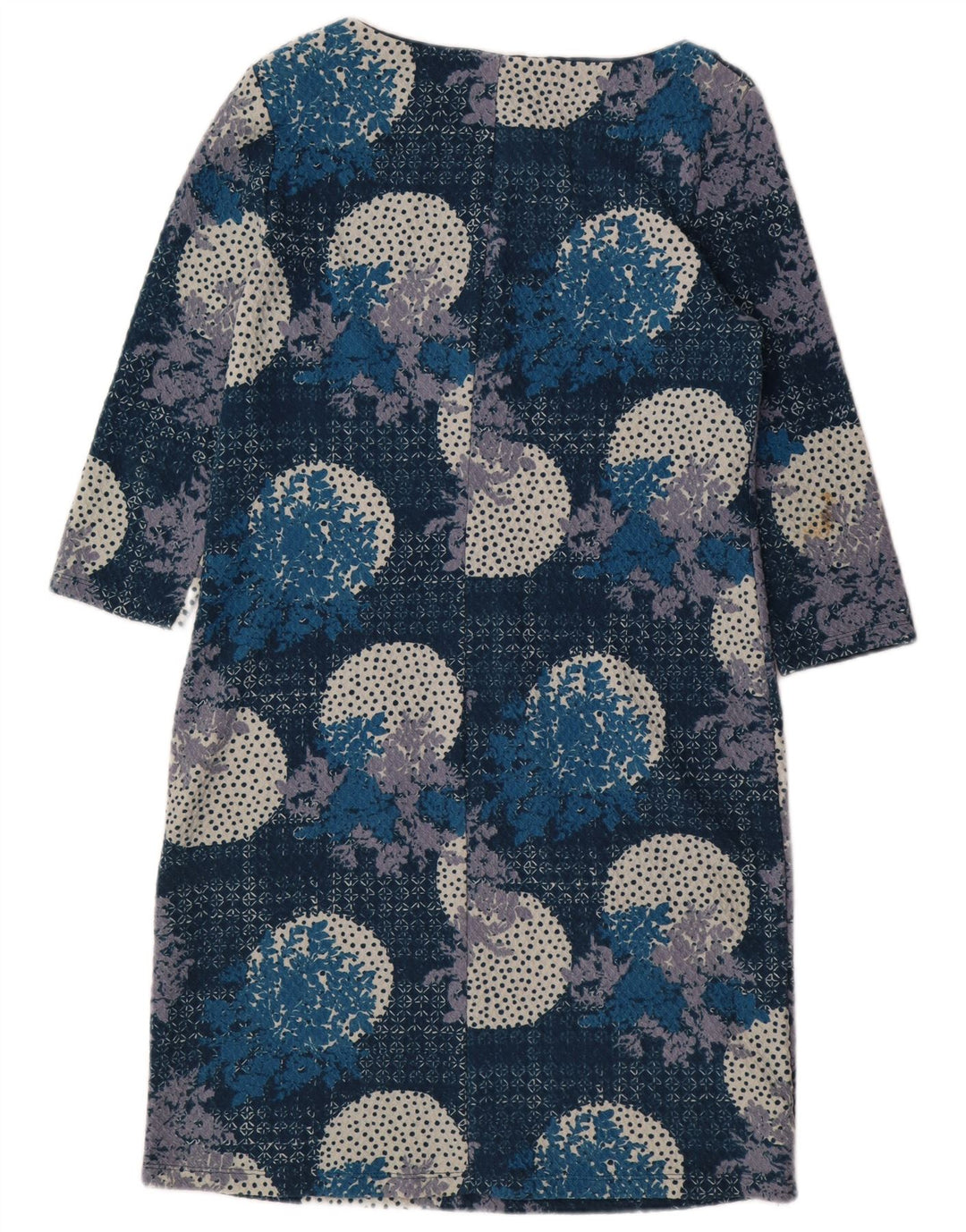 White Stuff Womens 3/4-ærmet Shift Dress UK 12 Medium Navy Blue Floral