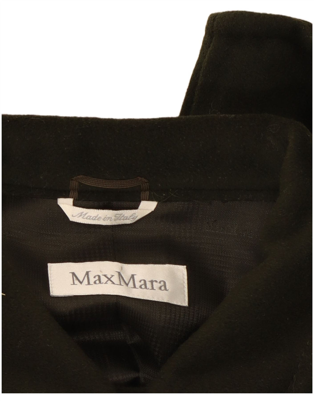 Max Mara Dame Oversized Dobbeltradet Frakke UK 10 Lille Grøn