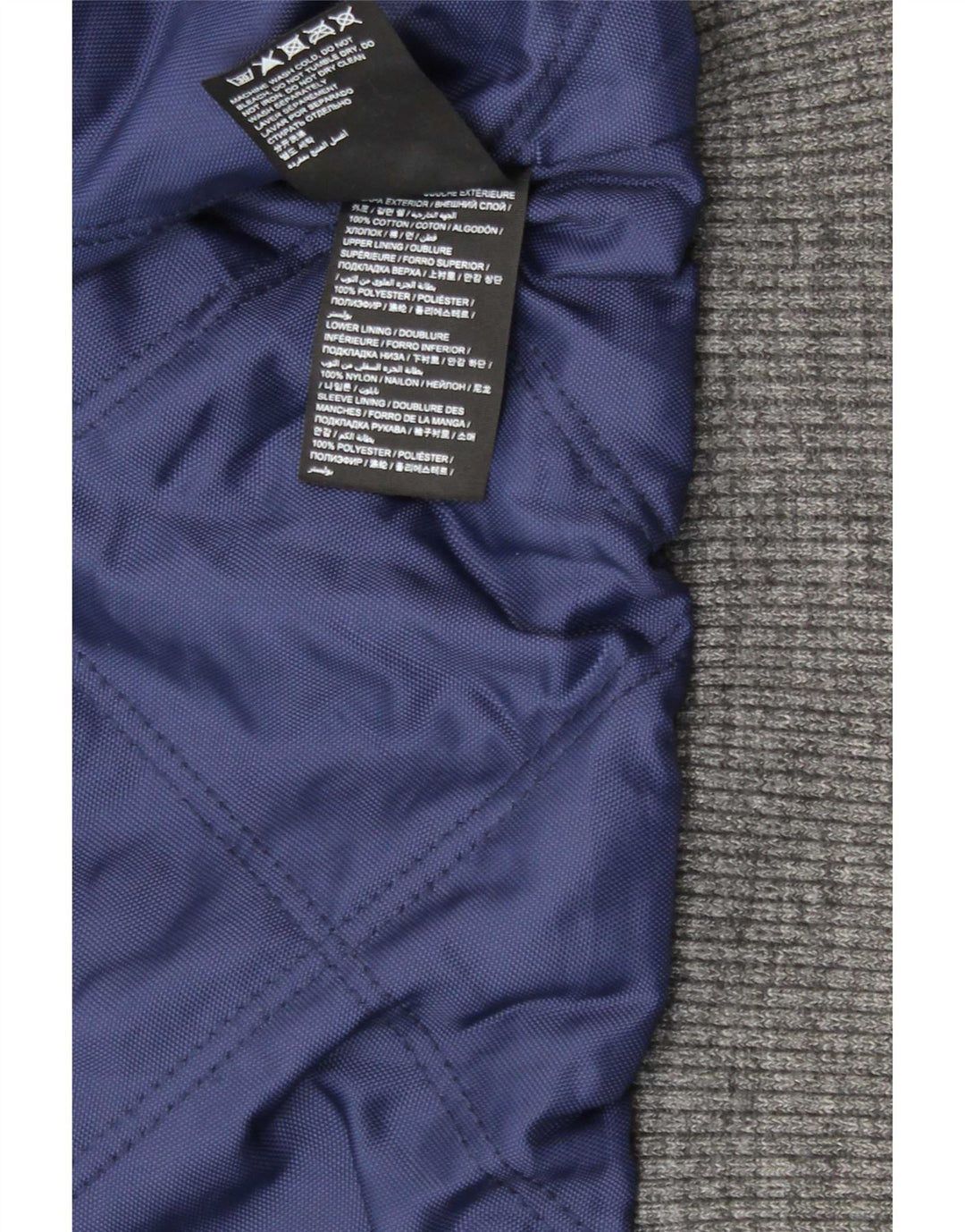 Superdry Vokset bomuldsjakke til mænd UK 44 2XL Sort