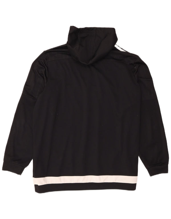Adidas Herre Hættetrøje Jumper 2XL Sort Colourblock Polyester Sports