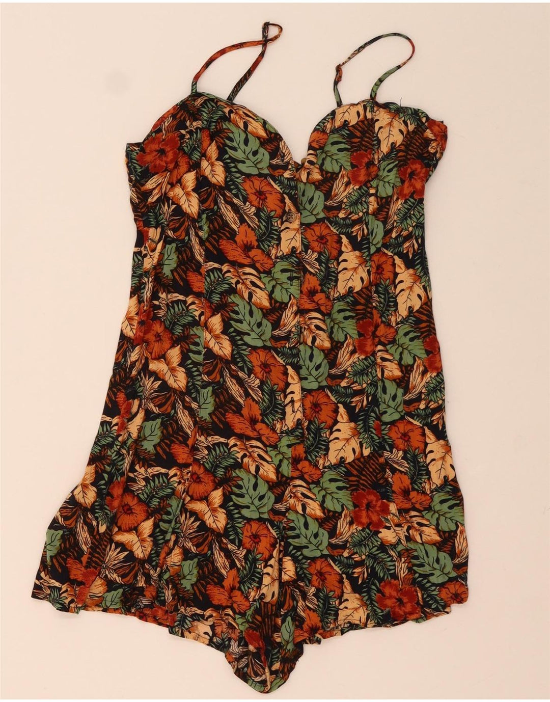 URBAN OUTFITTERS Dame Playsuit UK 12 Medium Multicolored Floral