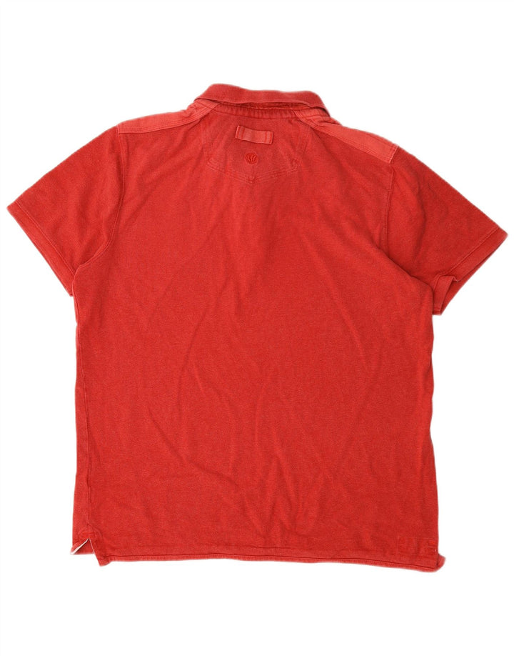 Fat Face Herre Polo Shirt Stor Rød Bomuld