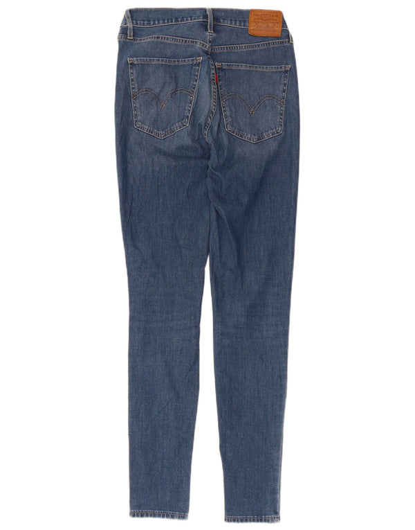 LEVI'S Dame Mile Høj Højtalje Skinny Jeans W28 L29 Blå