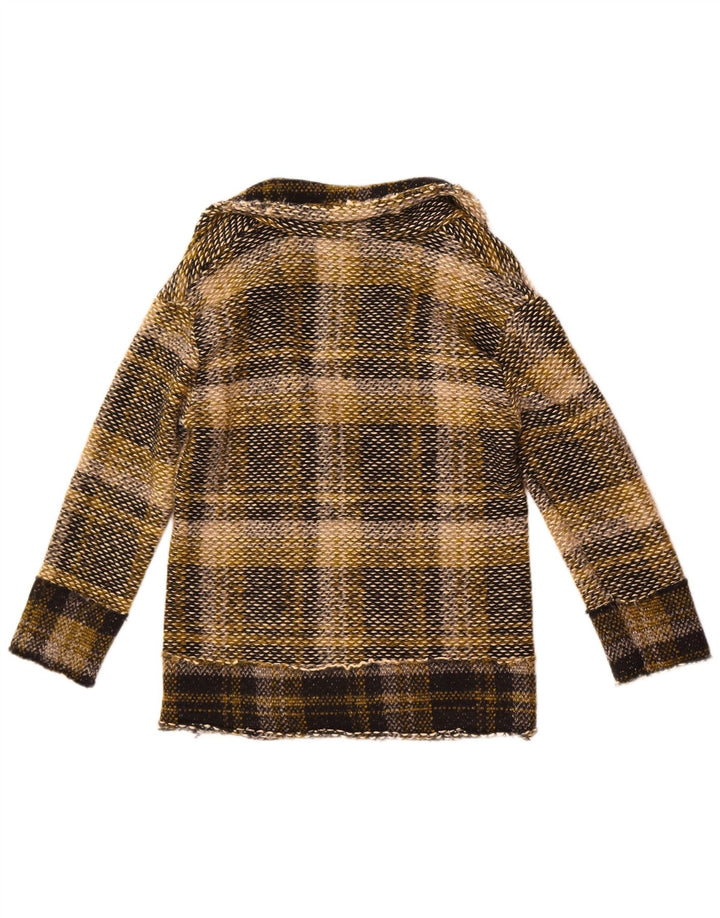 Please Womens Open Blazer Jacket UK 10 Small Multicolored Plaid