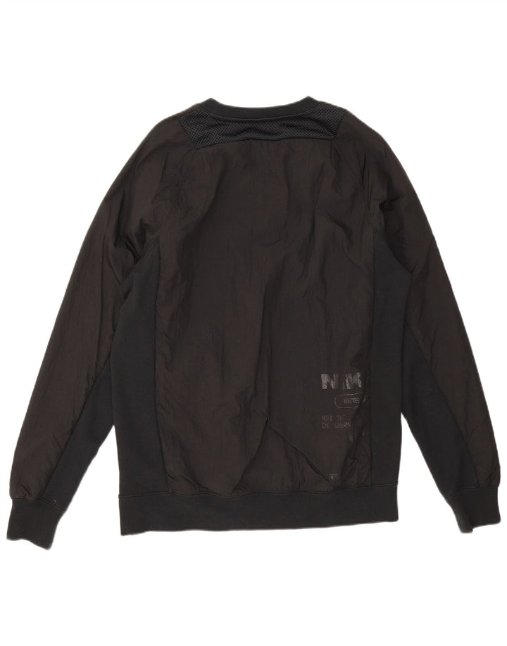 Nike grafisk sweatshirt til mænd, lille sort polyamid