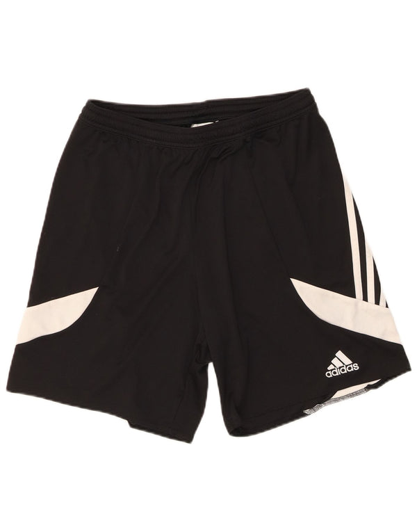 Adidas Mens Climalite Sport Shorts Medium Black Colourblock Polyester