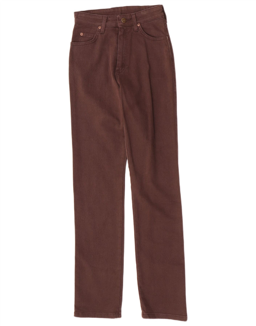 Lee Lige Jeans til kvinder W27 L31 Brun bomuld