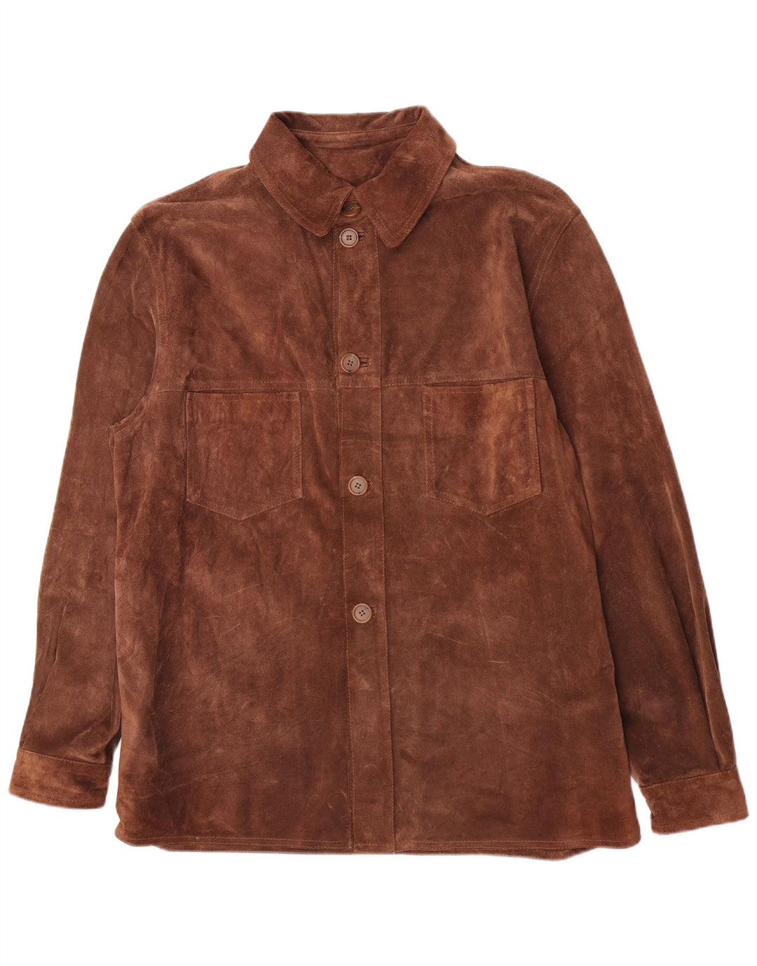 Vintage herre ruskindsskjorte IT 50 Medium Brun