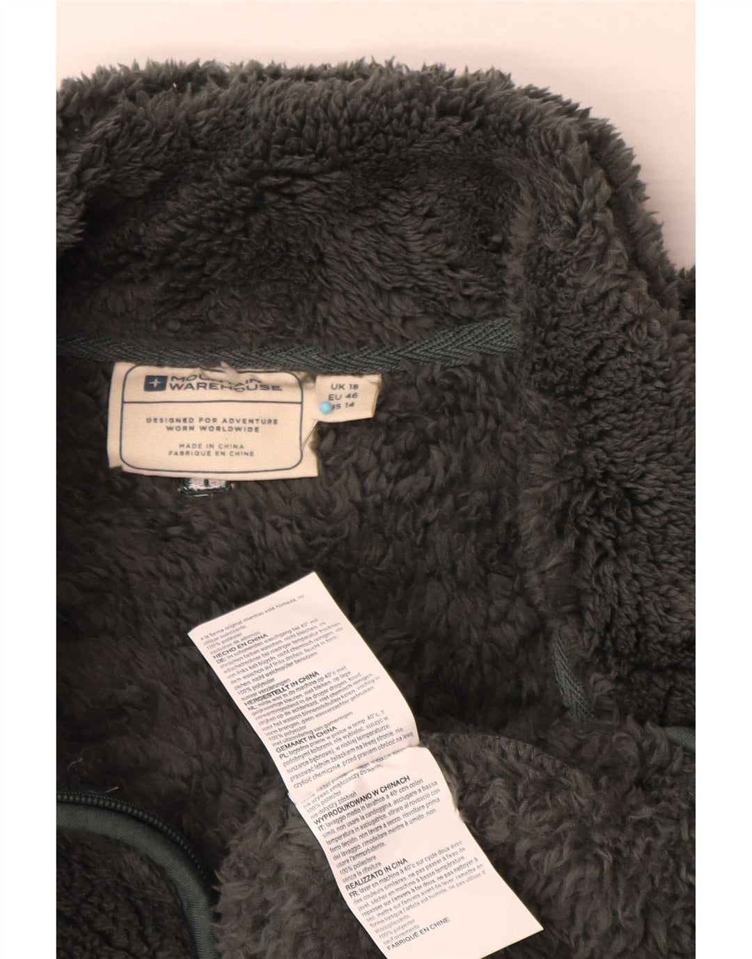 Mountain Warehouse Dame lynlås-hals Fleece Jumper UK 18 XL Grå Polyester