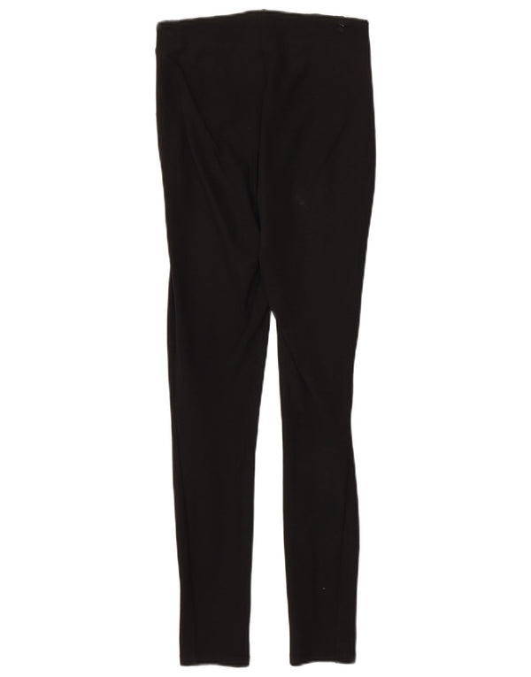 Zara Dame Højtalje Skinny Casual Bukser XS W24 L27 Sort