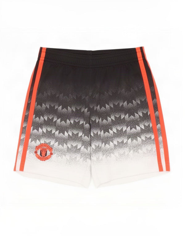 Adidas Boys Manchester United Sportsshorts 5-6 år Sorte Geometriske