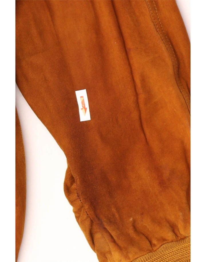 Harry&Moore Herre Ruskind Bomberjakke EU 56 3XL Beige Læder