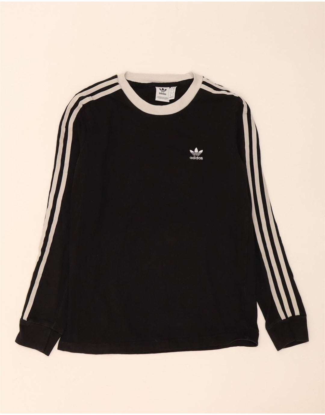 Adidas Dame Top Langærmet UK 10 Small Black Bomuld