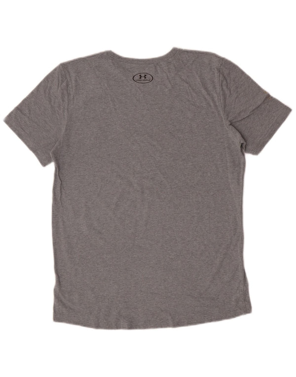 Under Armour Boys Grafisk T-Shirt Top 13-14 år XL Grå Sports