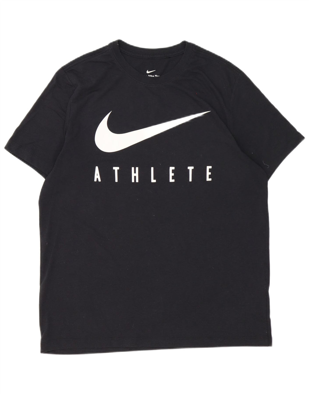 Nike Herre Dri Fit Grafisk T-Shirt Top Stor Sort Polyester