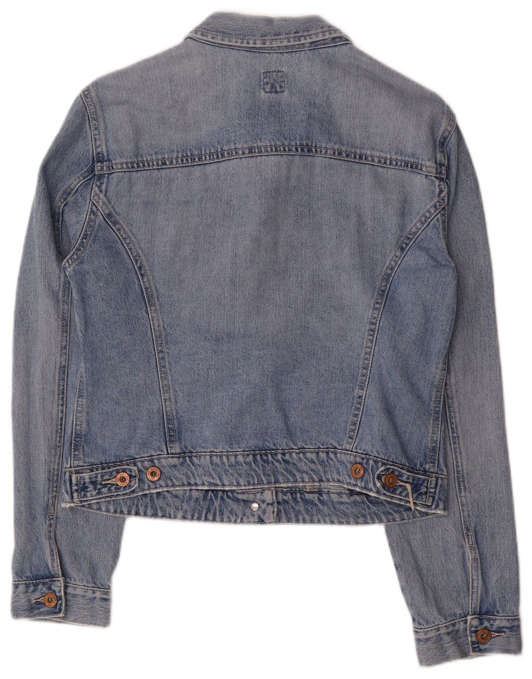 GAP Womens Crop denimjakke UK 16 Large Blue Cotton