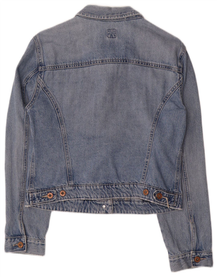 GAP Womens Crop denimjakke UK 16 Large Blue Cotton