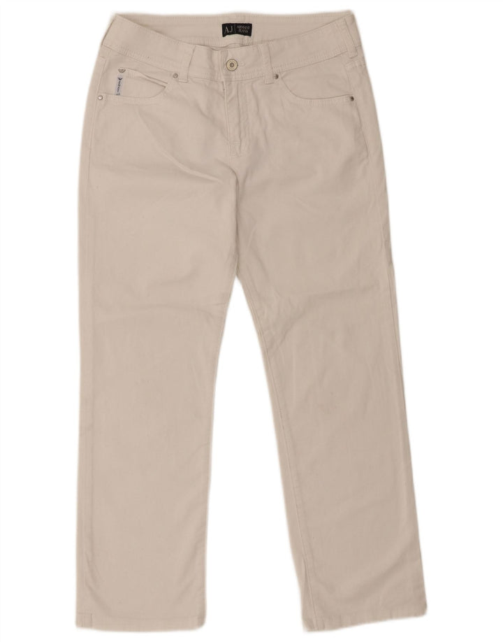 Armani Jeans Dame Straight Jeans W29 L27 Hvid