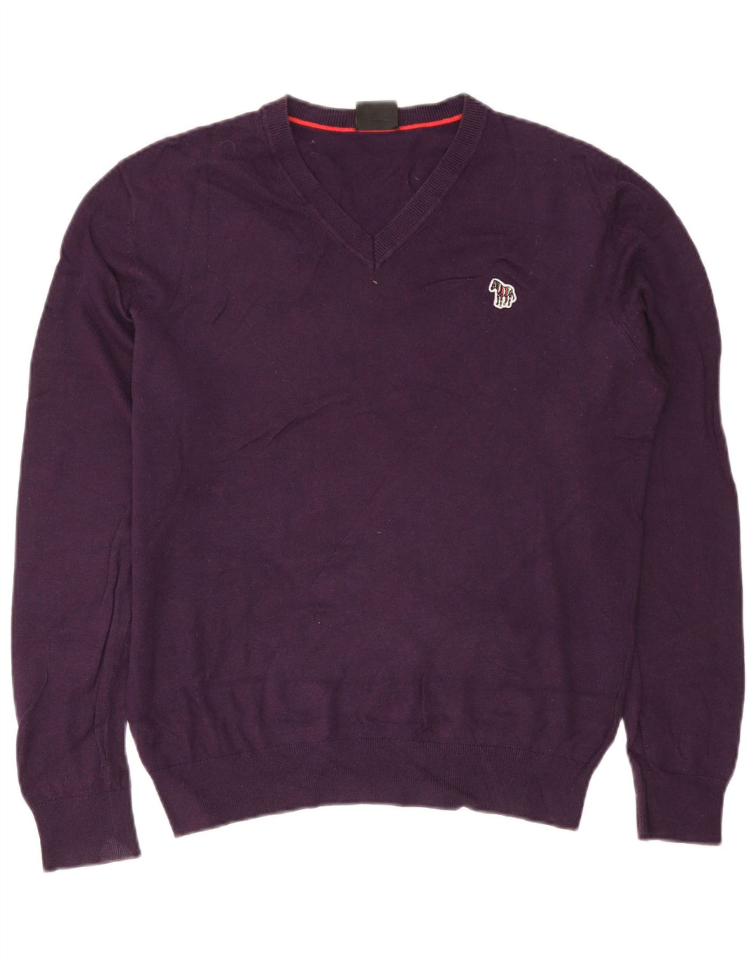 Paul Smith Herre V-hals sweater Medium Lilla Bomuld