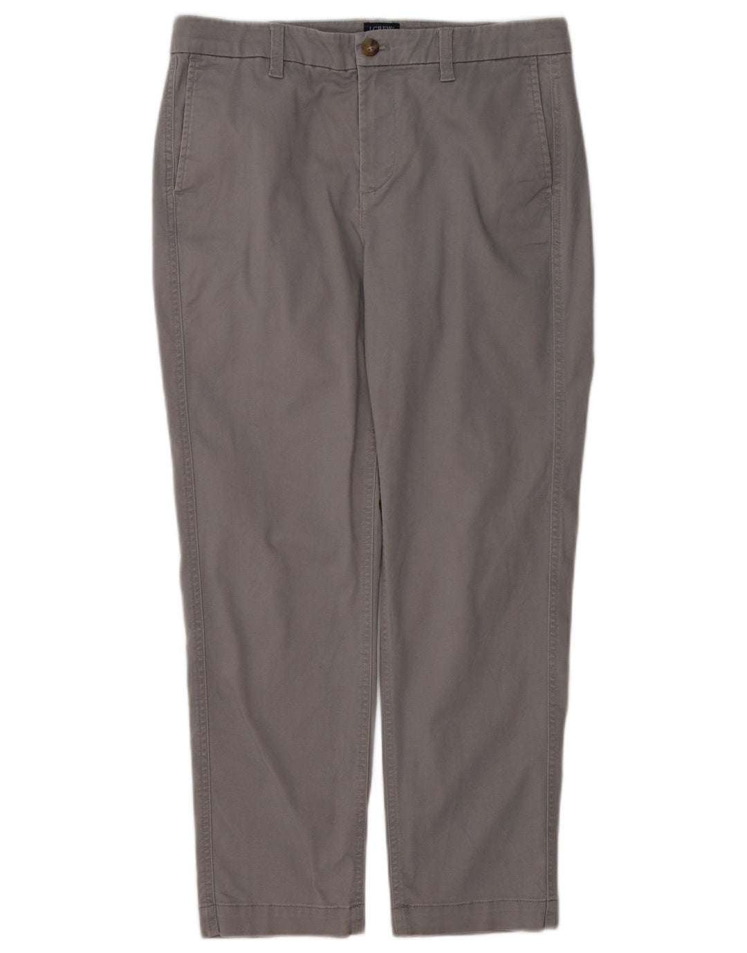 J. CREW Kvinder Slim Chino Bukser US 8 Medium W32 L27 Grå