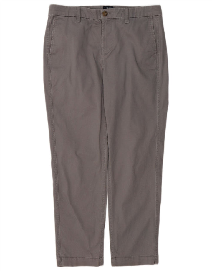 J. CREW Kvinder Slim Chino Bukser US 8 Medium W32 L27 Grå
