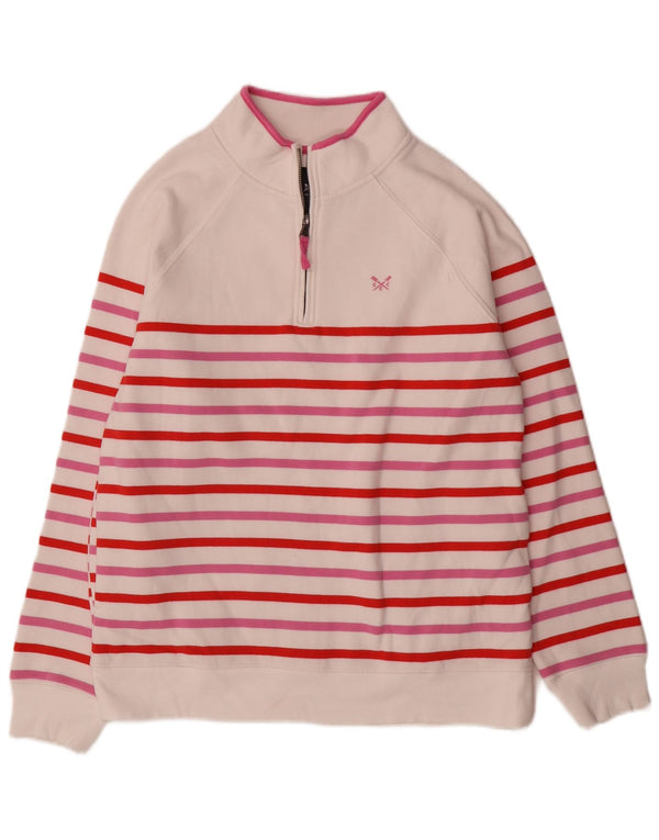 Besætningstøj Dame Sweatshirt Jumper UK 12 Medium Flerfarvet Stribet