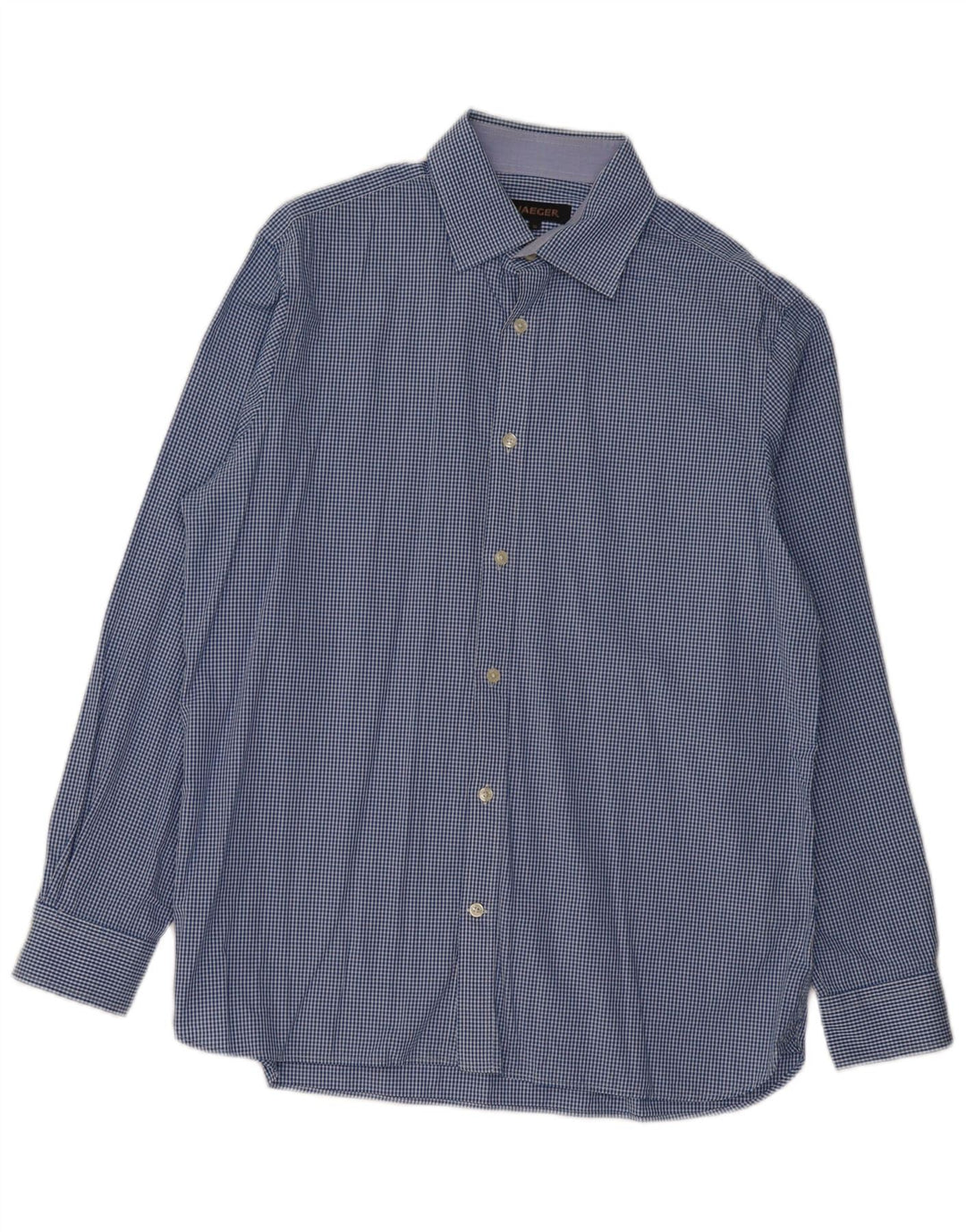 Jaeger herreskjorte str. 16 Large Blue Gingham