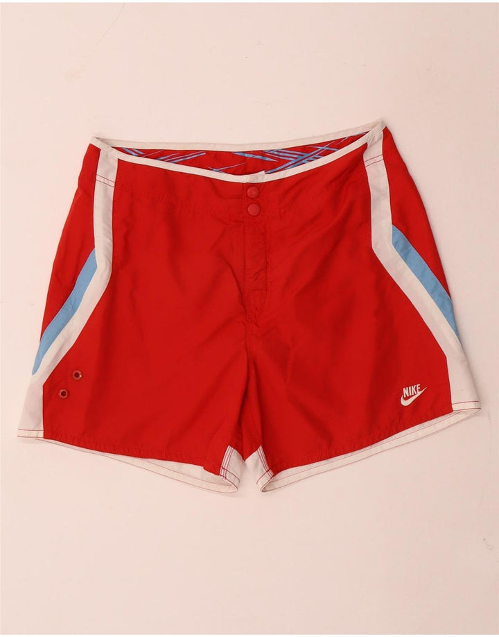 Nike Badeshorts til mænd Medium Rød Colourblock Polyester