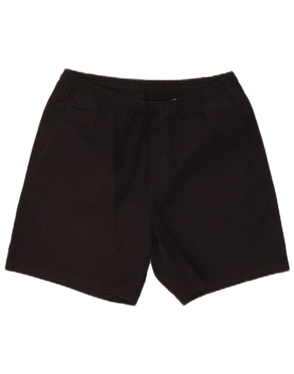 VANS Herre Relaxed Fit Chino Shorts Små W28 Sort Bomuld