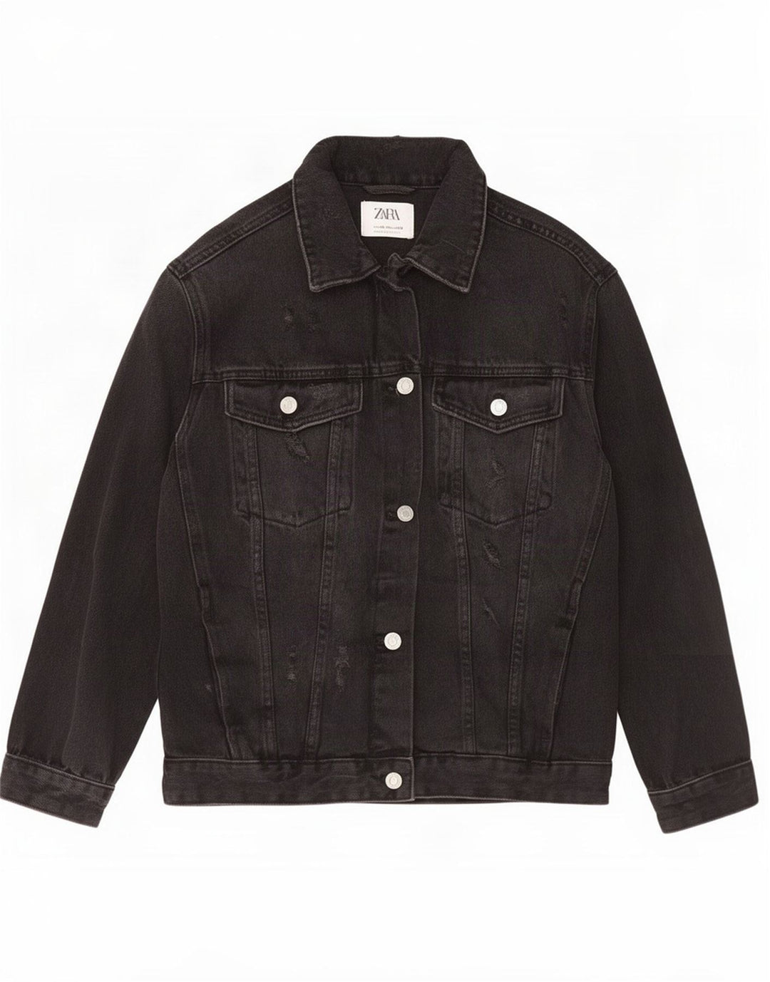 Zara piger denimjakke 13-14 år Sort