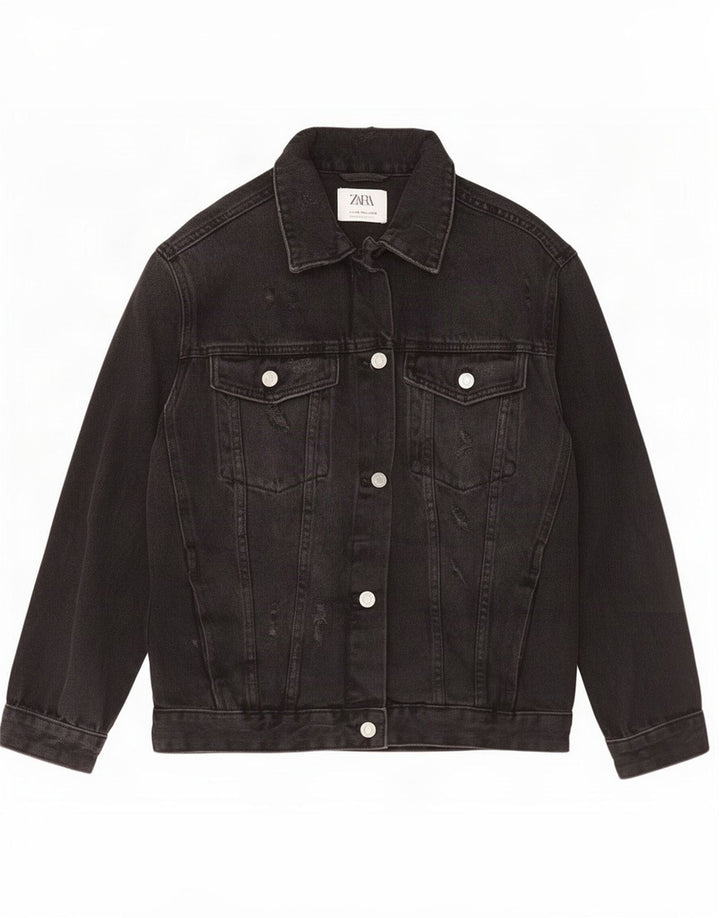 Zara piger denimjakke 13-14 år Sort