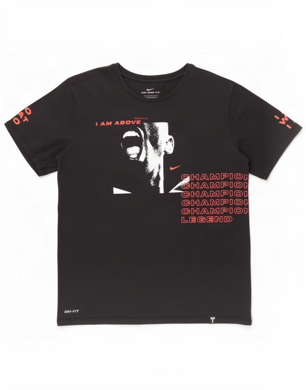Nike Herre Dri Fit Grafisk T-Shirt Top Medium Sort