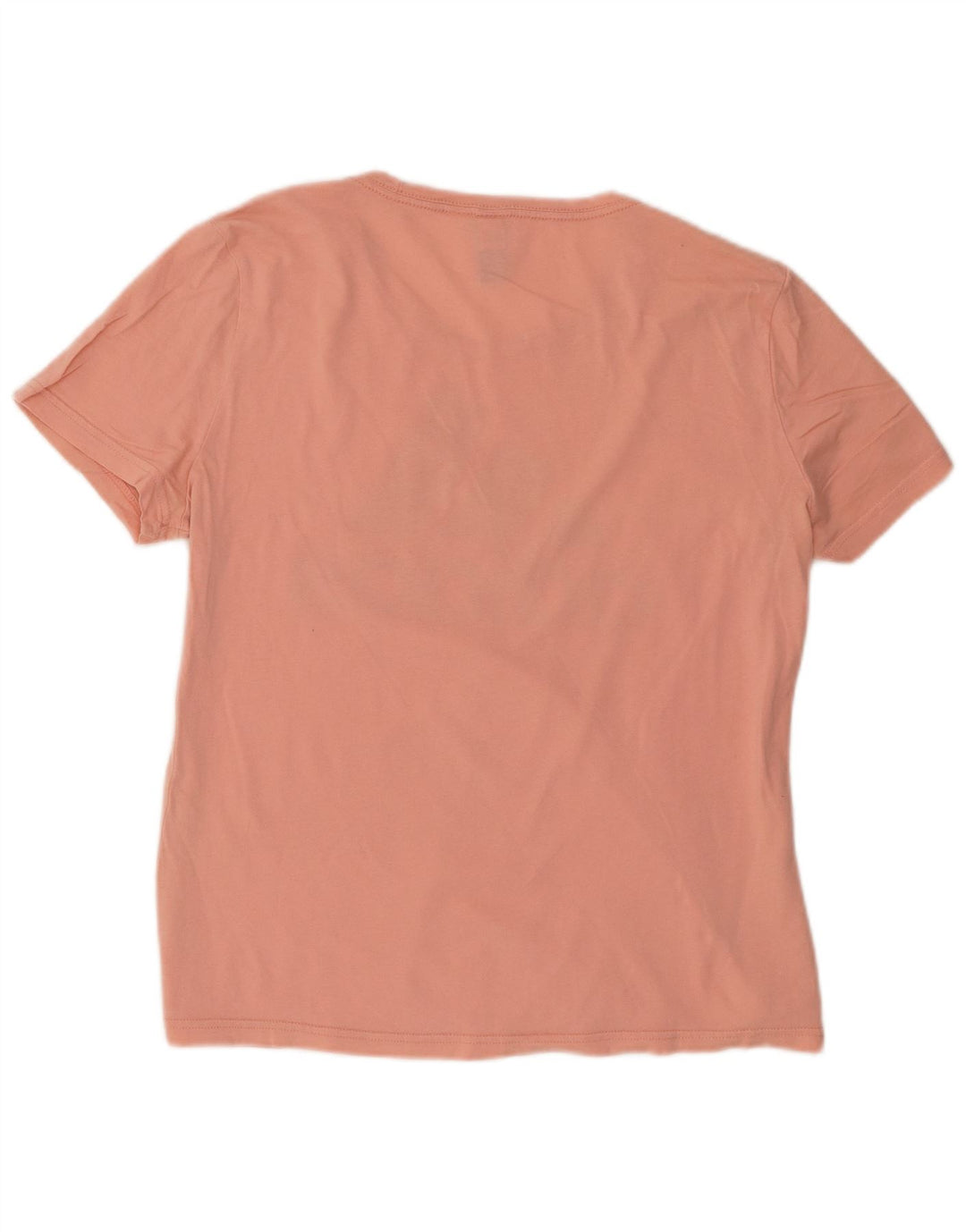 Adidas Dame Grafisk T-Shirt Top UK 14 Medium Orange