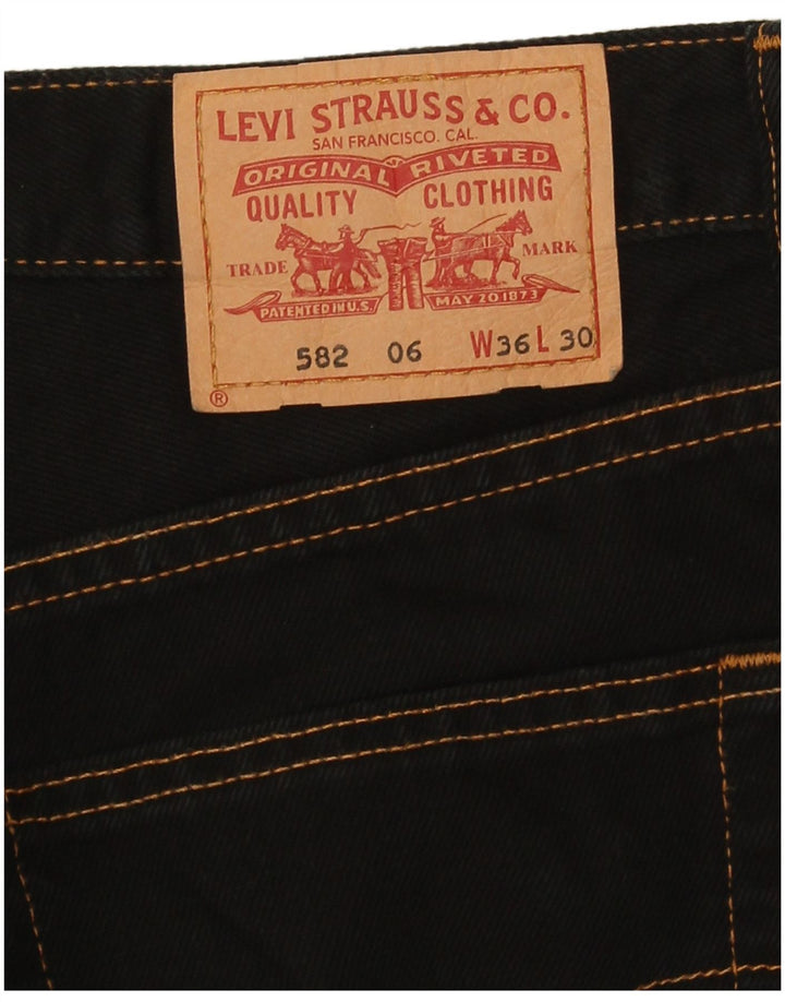 Levi's Herre 582 Straight Jeans W36 L30 Sort