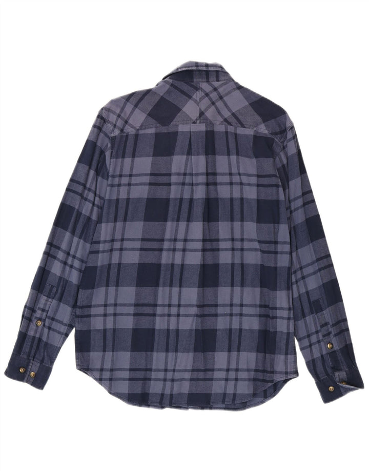 Columbia Herre Omni-Wick Regular Fit Flanelskjorte Medium Navy Blue Check