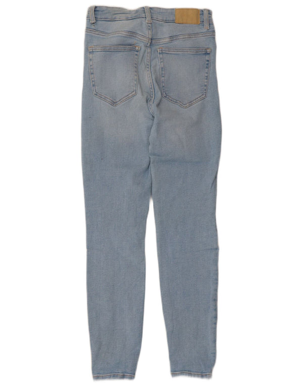 Zara Dame Slim Jeans EU 36 XS W26 L26 Blå Bomuld