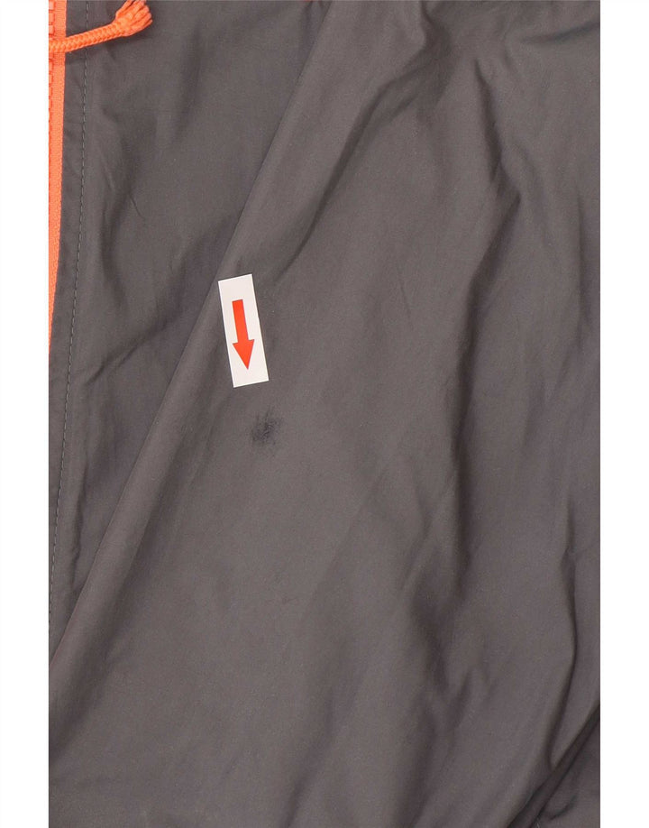 Nike Regnjakke med hætte til kvinder UK 10 Small Grey Polyester Sports