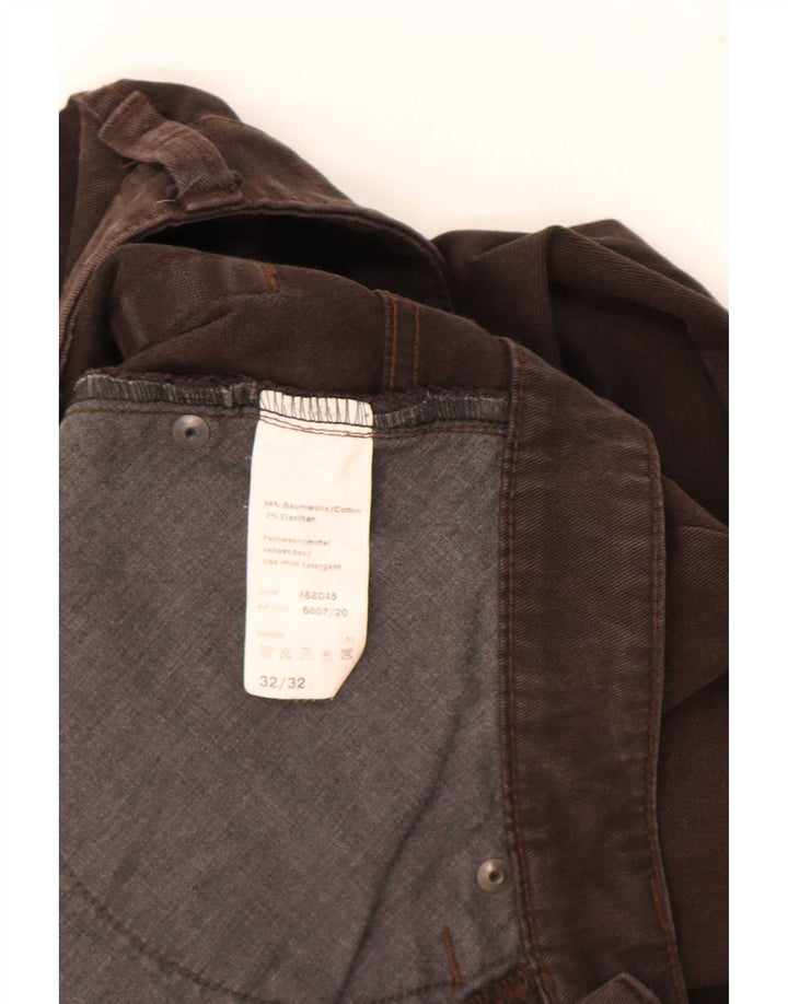 Camel Active Herre tilspidsede jeans W31 L31 Brun bomuld