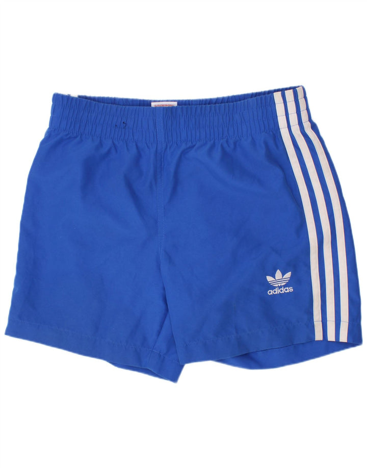 Adidas drenge badeshorts 12-13 år blå polyester