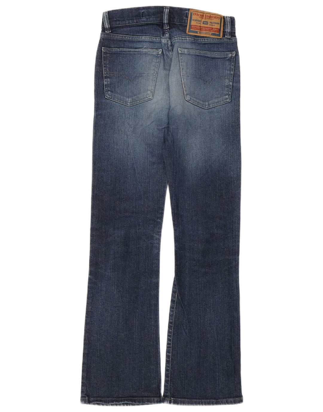 Diesel Dame Bootcut Jeans W27 L29 Blå Bomuld