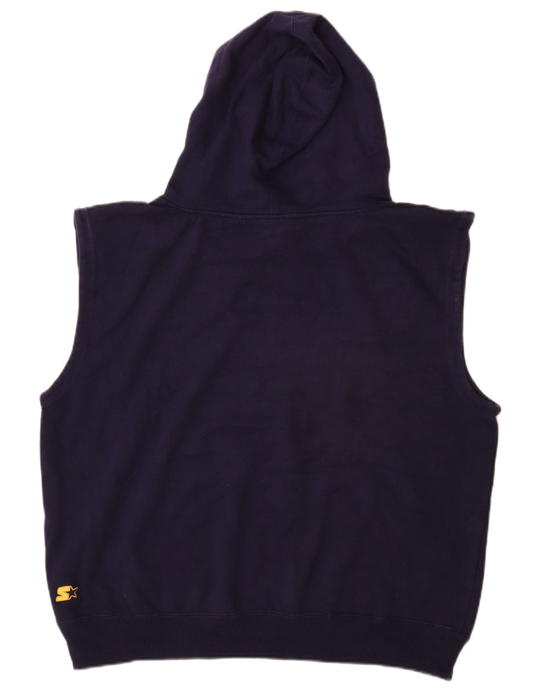 STARTER Grafisk hættetrøje uden ærmer til mænd Stor marineblå bomuld