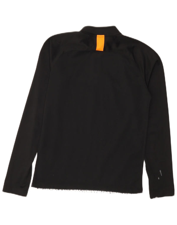 NIKE drenge grafisk sweater træningsdragt top 12-13 år stor sort plettet