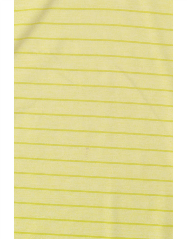 Calvin Klein herre poloskjorte stor gul stribet polyester