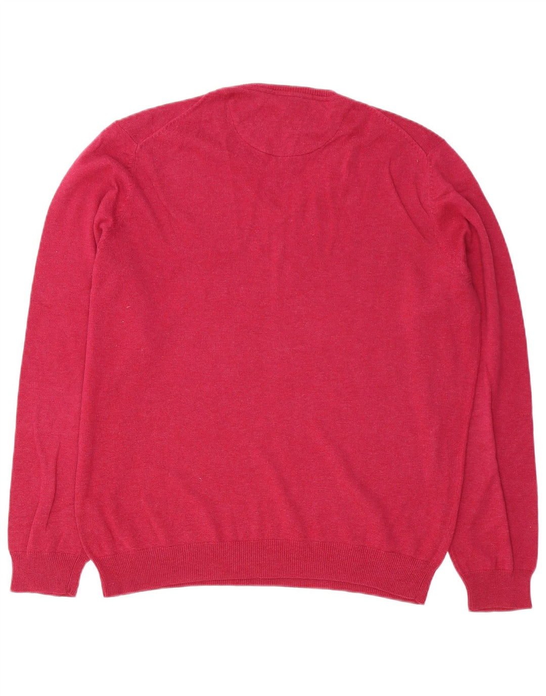 Massimo Dutti Herre V-hals sweater Stor Pink Bomuld