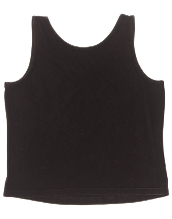 Sergio Tacchini Dame Crop Vest Top UK 10 Lille Sort